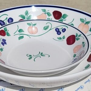 NEW Princess House Orchard Medley   2pc Serving Bowls